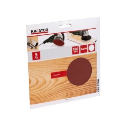 KRT231559 5x brúsny papier 180 mm G240 KREATOR KRT231559 5x brúsny papier 180 mm G240 KREATOR