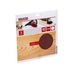 KRT231557 5x brúsny papier 180 mm G120 KREATOR KRT231557 5x brúsny papier 180 mm G120 KREATOR