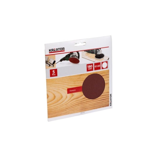KRT231557 5x brúsny papier 180 mm G120 KREATOR KRT231557 5x brúsny papier 180 mm G120 KREATOR