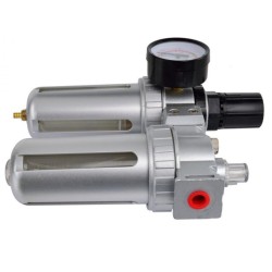 Regulátor tlaku 1 MPa s filtrom a manometrom a priamym manometrom. olej 1/4" GEKO Regulátor tlaku 1 MPa s filtrom a manometrom a priamym manometrom. olej 1/4" GEKO