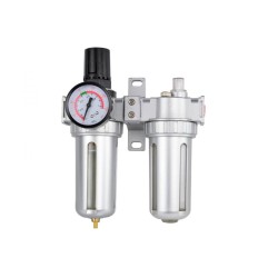 Regulátor tlaku 1 MPa s filtrom a manometrom a priamym manometrom. olej 1/4" GEKO Regulátor tlaku 1 MPa s filtrom a manometrom a priamym manometrom. olej 1/4" GEKO