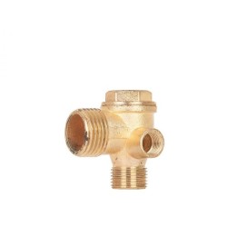 Trojcestný, odľahčujúci štartovací ventil kompresora 1/2" x 3/8 x 1/4" GEKO