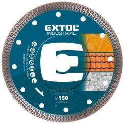 Diamantový rezací kotúč, turbo Thin Cut, rezanie za sucha a za mokra, 150x22,2mm EXTOL INDUSTRIAL