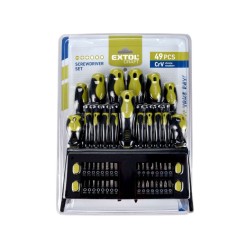 Skrutkovače s hrotmi, sada 49ks, CrV EXTOL CRAFT Skrutkovače s hrotmi, sada 49ks, CrV EXTOL CRAFT