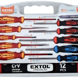Kombinovaná sada skrutkovačov s testerom 11ks, CrV EXTOL PREMIUM Kombinovaná sada skrutkovačov s testerom 11ks, CrV EXTOL PREMIUM