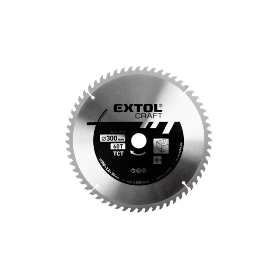 Pílový kotúč s karbidovými kotúčmi, 300x2,0x30mm EXTOL CRAFT