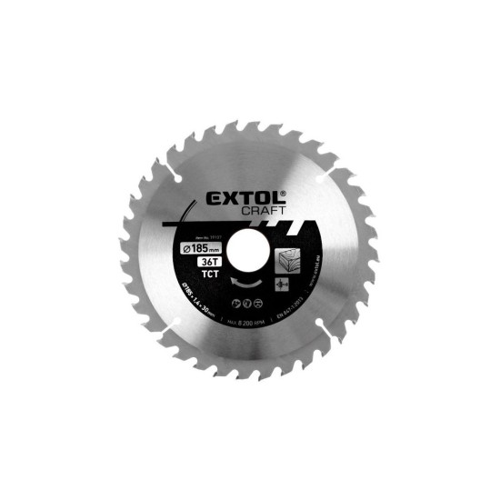 Pílový kotúč s karbidovými kotúčmi, 185x1,4x30mm EXTOL CRAFT