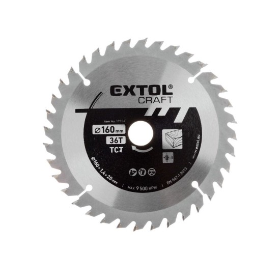 Pílový kotúč s karbidovými kotúčmi, 160x1,4x20mm EXTOL CRAFT