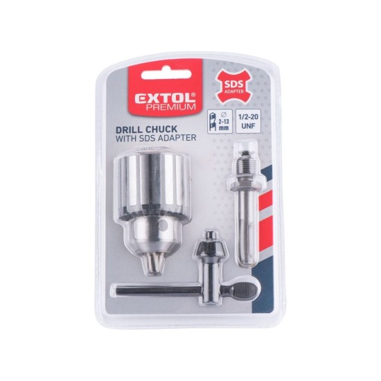 Redukcia SDS + vŕtacia hlava, 2-13 mm EXTOL PREMIUM Redukcia SDS + vŕtacia hlava, 2-13 mm EXTOL PREMIUM