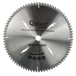 Pílový kotúč na drevo, 400x30 mm, 80T, GEKO Pílový kotúč na drevo, 400x30 mm, 80T, GEKO