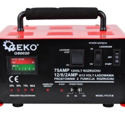 Nabíjačka autobatérií 120Ah, 6/12V, 75A GEKO