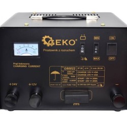 Nabíjačka autobatérií 400Ah, 12/24V, 45A GEKO, ŠTARTOVACIA FUNKCIA, s diaľkovým ovládaním