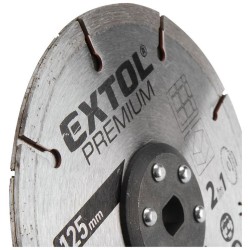 Rezný kotúč, diamant, 125x20mm EXTOL PREMIUM Rezný kotúč, diamant, 125x20mm EXTOL PREMIUM