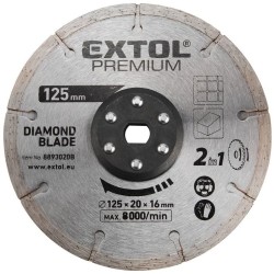 Rezný kotúč, diamant, 125x20mm EXTOL PREMIUM Rezný kotúč, diamant, 125x20mm EXTOL PREMIUM