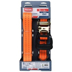 Račňový remienok s háčikmi, 8m x 35mm, max. 2000kg EXTOL PREMIUM Račňový remienok s háčikmi, 8m x 35mm, max. 2000kg EXTOL PREMIUM