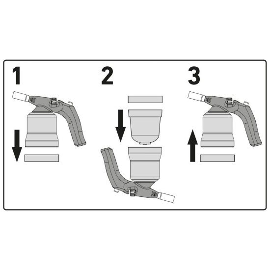 Horák s piezoelektrickým zapaľovaním pre prepichovacie kazety EXTOL PREMIUM