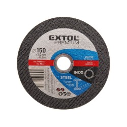 Rezací kotúč na oceľ/nehrdzavejúcu oceľ, 150x1,0x22,2mm EXTOL PREMIUM Rezací kotúč na oceľ/nehrdzavejúcu oceľ, 150x1,0x22,2mm EXTOL PREMIUM