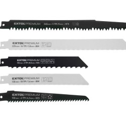 Pílové listy do chvostovej píly - mix listov, sada 5 ks, HCS, BIM EXTOL PREMIUM