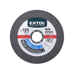 Rezací kotúč na oceľ/nehrdzavejúcu oceľ, 125x1,0x22,2mm EXTOL INDUSTRIAL Rezací kotúč na oceľ/nehrdzavejúcu oceľ, 125x1,0x22,2mm EXTOL INDUSTRIAL