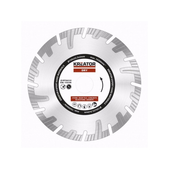 KRT084103 segmentový diamantový kotúč 150 mm EXPERT KREATOR KRT084103 segmentový diamantový kotúč 150 mm EXPERT KREATOR