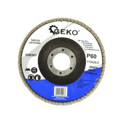 Brúsny lamelový kotúč, 115 mm, P60 GEKO Brúsny lamelový kotúč, 115 mm, P60 GEKO