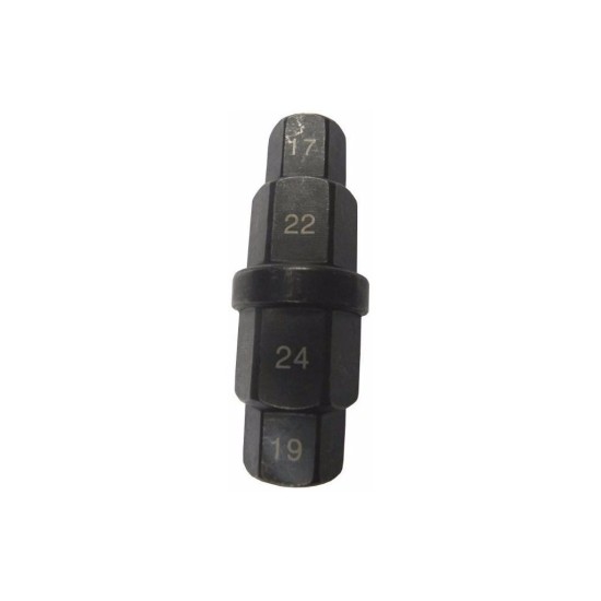 Zásuvný kľúč na nápravy kolies motocykla 17, 19, 22, 24 mm GEKO Zásuvný kľúč na nápravy kolies motocykla 17, 19, 22, 24 mm GEKO