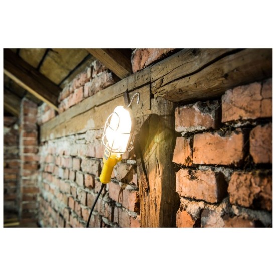 Závesné svietidlo so svorkou, 230V, 5m kábel, E27 EXTOL LIGHT