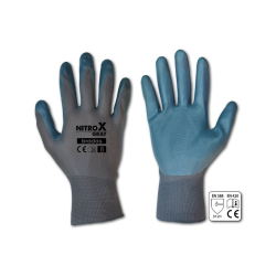 Ochranné rukavice, nitril, 10" NITROX GREY Ochranné rukavice, nitril, 10" NITROX GREY