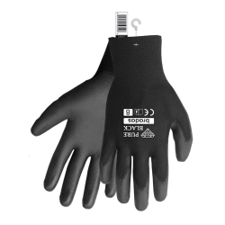 Ochranné rukavice, polyuretán, 10" PURE BLACK Ochranné rukavice, polyuretán, 10" PURE BLACK