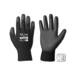 Ochranné rukavice, polyuretán, 10" PURE BLACK Ochranné rukavice, polyuretán, 10" PURE BLACK