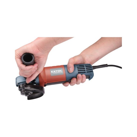 Uhlová brúska s lopatkovým spínačom, 125mm, 900W EXTOL PREMIUM