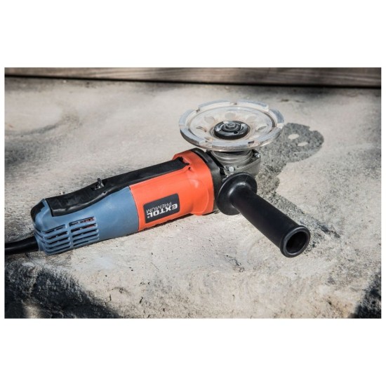 Uhlová brúska s lopatkovým spínačom, 125mm, 900W EXTOL PREMIUM