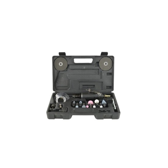 Pneumatická rovná brúska s príslušenstvom 21ks GEKO