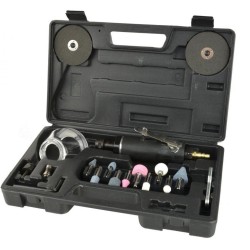 Pneumatická rovná brúska s príslušenstvom 21ks GEKO