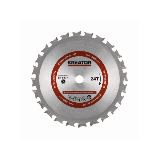 KRT020603 Pílový kotúč na kov 120 mm, 24 Z KREATOR
