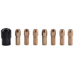 Klieštiny, sada 8ks, priemer 1-1.6-2-2.3-3-2x3.2mm, hlava M8x0.75 EXTOL CRAFT