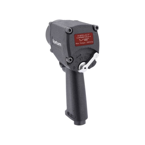 Rázový uťahovák, 1/2", pneumatika, 610Nm, MINI FORTUM