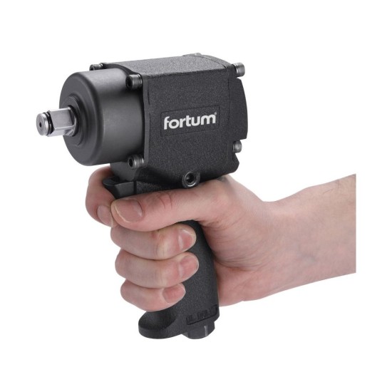 Rázový uťahovák, 1/2", pneumatika, 610Nm, MINI FORTUM