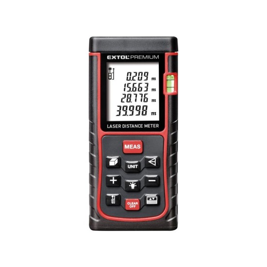 Digitálny laserový merací prístroj, 0,05-40 m EXTOL PREMIUM Digitálny laserový merací prístroj, 0,05-40 m EXTOL PREMIUM