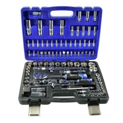 Sada nástrčných súprav 94ks, 1/2", 1/4", CrV oceľ GEKO Sada nástrčných súprav 94ks, 1/2", 1/4", CrV oceľ GEKO