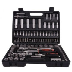 Sada nástrčných sietí 108ks, 1/2", 1/4", CrV oceľ HEIDMANN Sada nástrčných sietí 108ks, 1/2", 1/4", CrV oceľ HEIDMANN