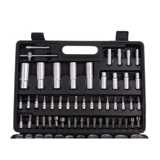 Sada nástrčných sietí 108ks, 1/2", 1/4", CrV oceľ HEIDMANN Sada nástrčných sietí 108ks, 1/2", 1/4", CrV oceľ HEIDMANN