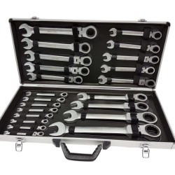 Račňové kľúče s kĺbom 22ks 6-32mm MAR-POL Račňové kľúče s kĺbom 22ks 6-32mm MAR-POL