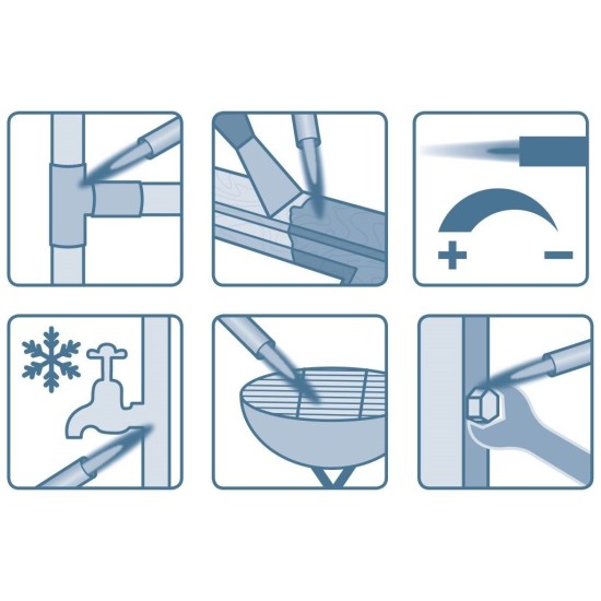 MINI horák s piezoelektrickým zapaľovačom a plynovým predhrievaním pre kartuše so závitom EU 7/16" EXTOL PREMIUM