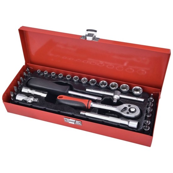 Nástrčné hlavice, sada 30ks, 1/4" EXTOL PREMIUM