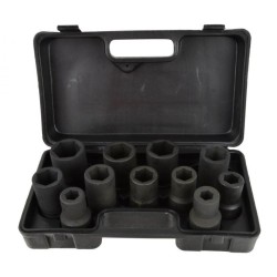 Nástrčná hlava, nárazová 1", sada 11ks, 17-41mm GEKO