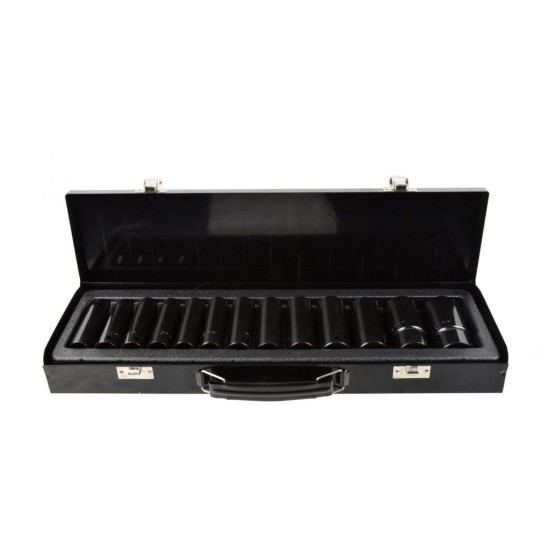 Sada nástrčných hláv 1/2", 13ks, 10-30mm Cr-Mo GEKO Sada nástrčných hláv 1/2", 13ks, 10-30mm Cr-Mo GEKO