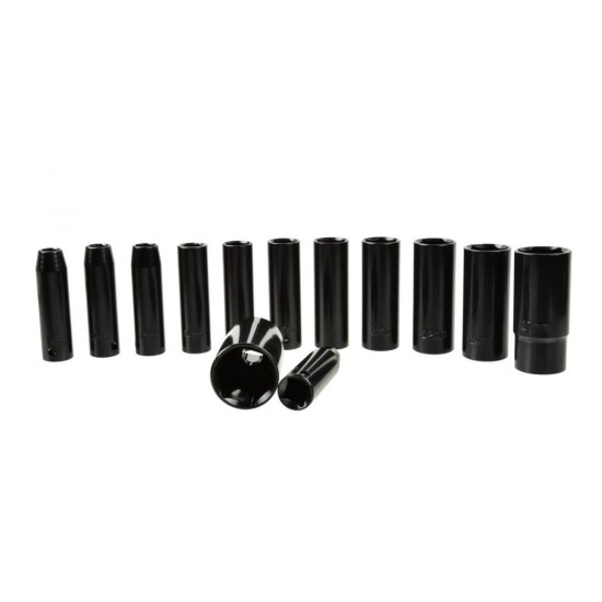 Sada nástrčných hláv 1/2", 13ks, 10-30mm Cr-Mo GEKO Sada nástrčných hláv 1/2", 13ks, 10-30mm Cr-Mo GEKO