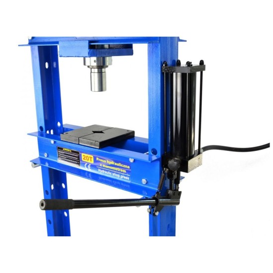 Hydraulický lis s manometrom a nožnou pumpou 20t GEKO Hydraulický lis s manometrom a nožnou pumpou 20t GEKO