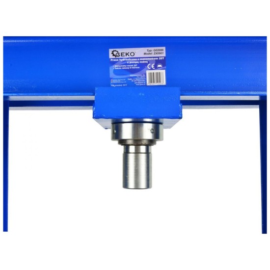 Hydraulický lis s manometrom a nožnou pumpou 20t GEKO Hydraulický lis s manometrom a nožnou pumpou 20t GEKO